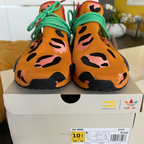 Pharrell Williams Adidas Sneakers Animal Print Hu Nmd - Picture 3 of 7